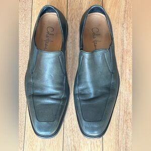 Cole Haan Men’s Nike Air Support Leather Slip-On Loafers Black & Dark Green 10M